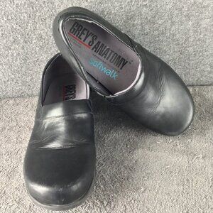 SoftWalk Grey's Anatomy Womens Shoes Sz 10M Black Professional Work Clogs